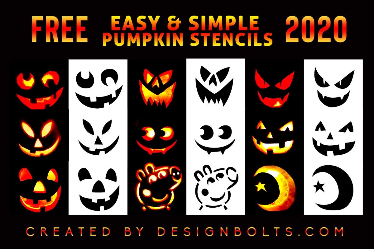 10 Free Easy Halloween Pumpkin Carving Stencils Templates U0026 Ideas 2020 For Kids Designbolts