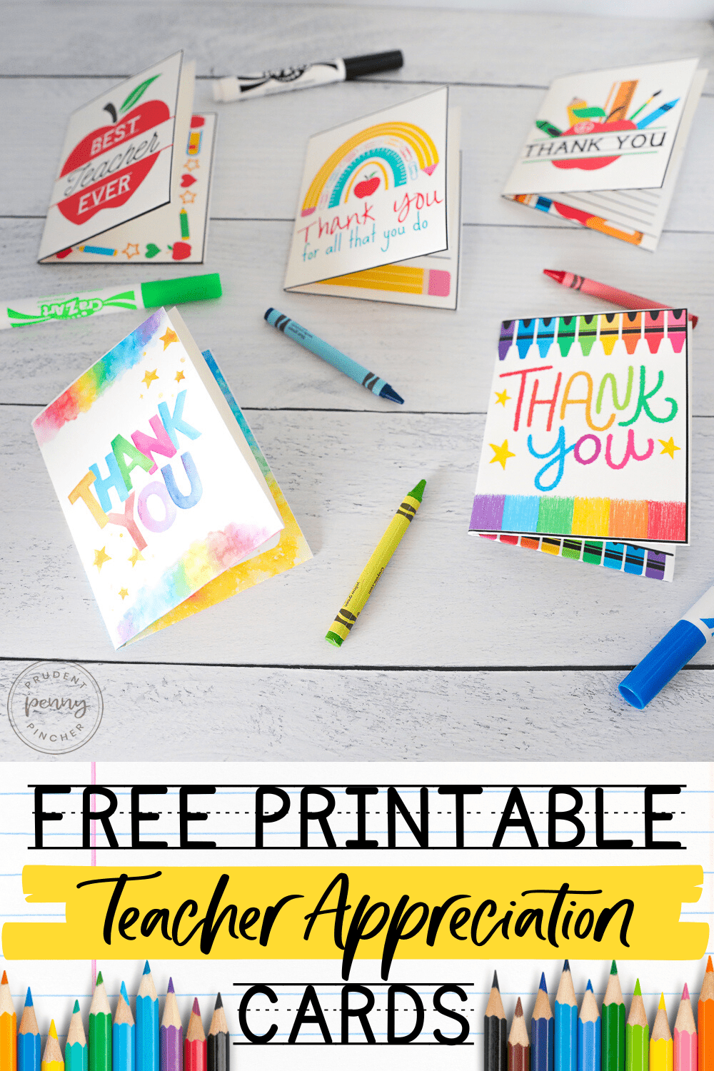 10 Free Teacher Appreciation Card Printables Prudent Penny Pincher