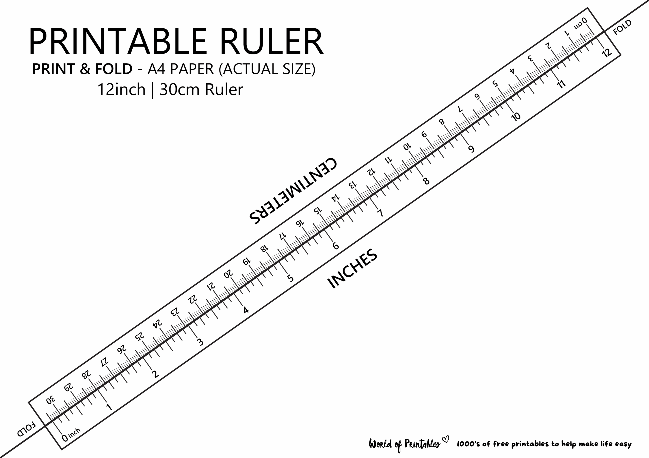 10 Inch Hot Sale Ruler Printable