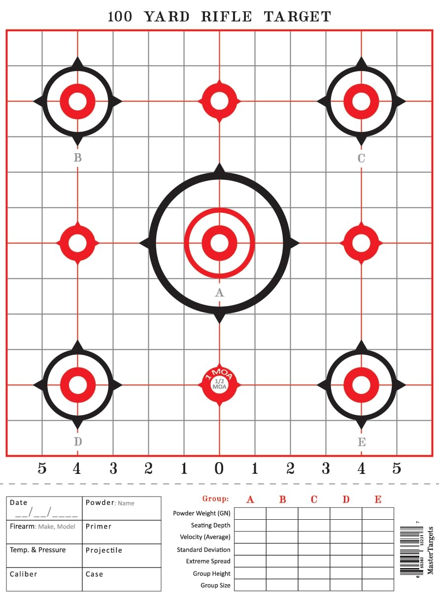 printable rifle sighting targets