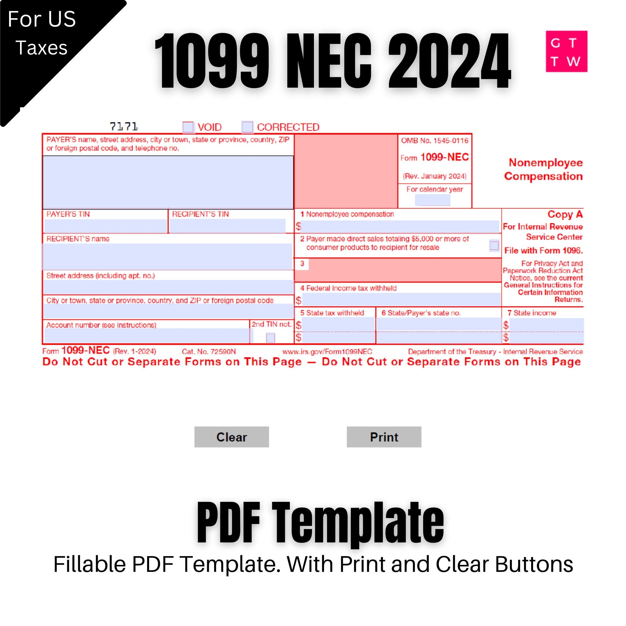 printable 1099 nec forms
