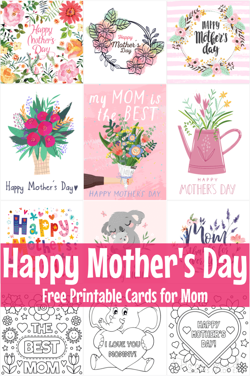 free mothers day printable cards