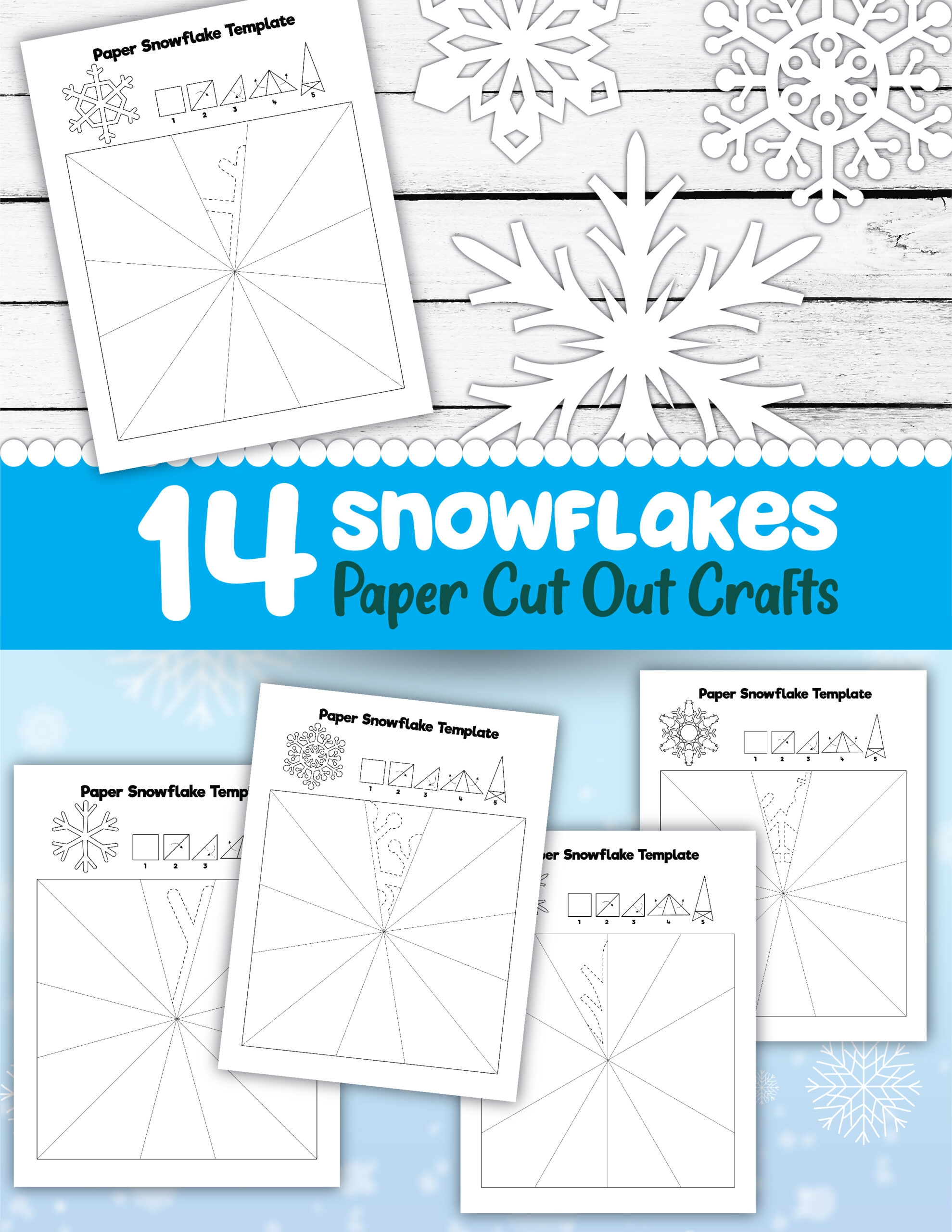 14 Amazing Snowflake Templates Little Bins For Little Hands