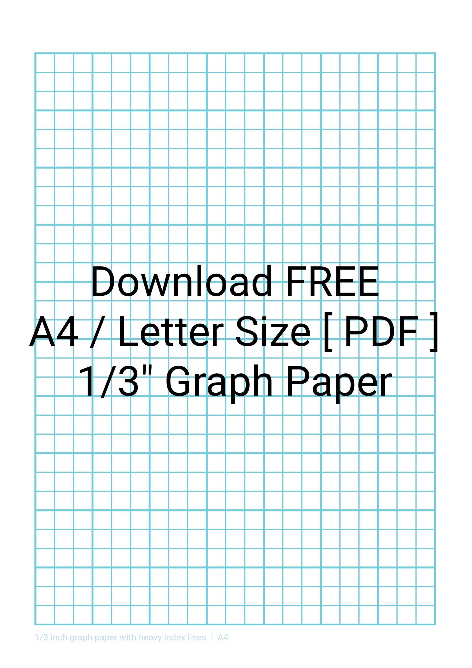 14 Free Printable Graph Paper Templates PDF 