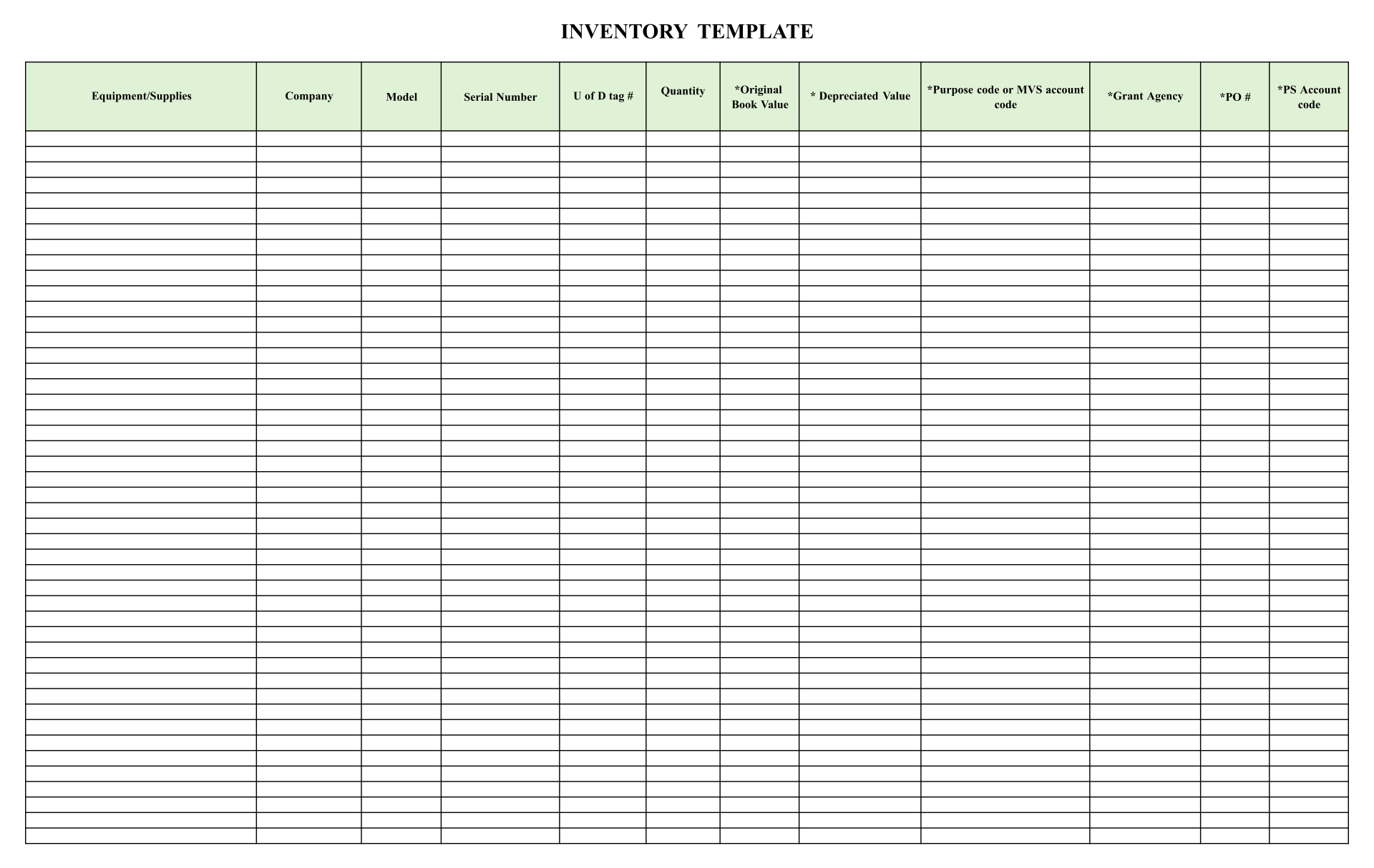 blank spreadsheet printable