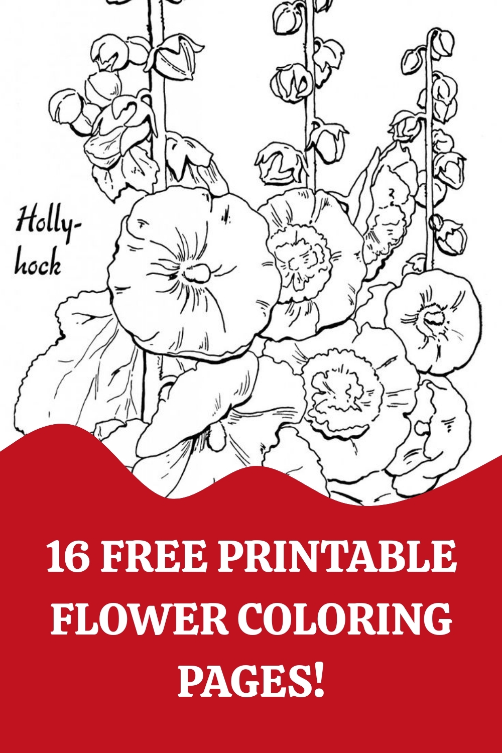 flower coloring sheet printable
