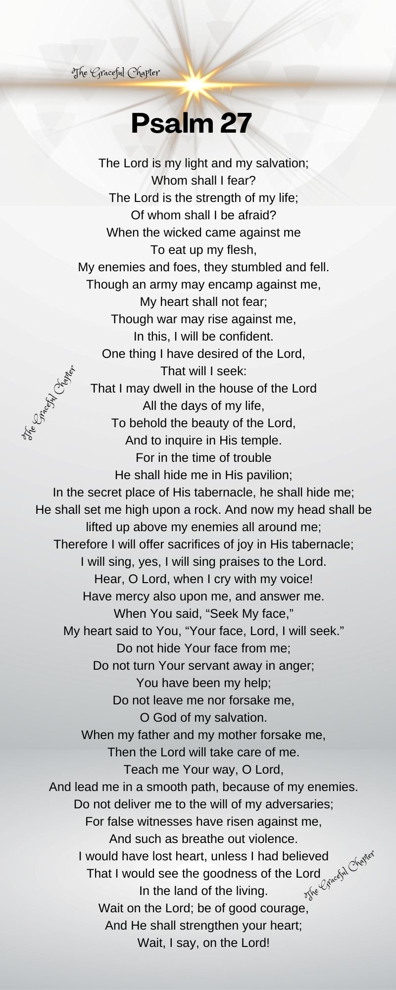 printable psalm 27