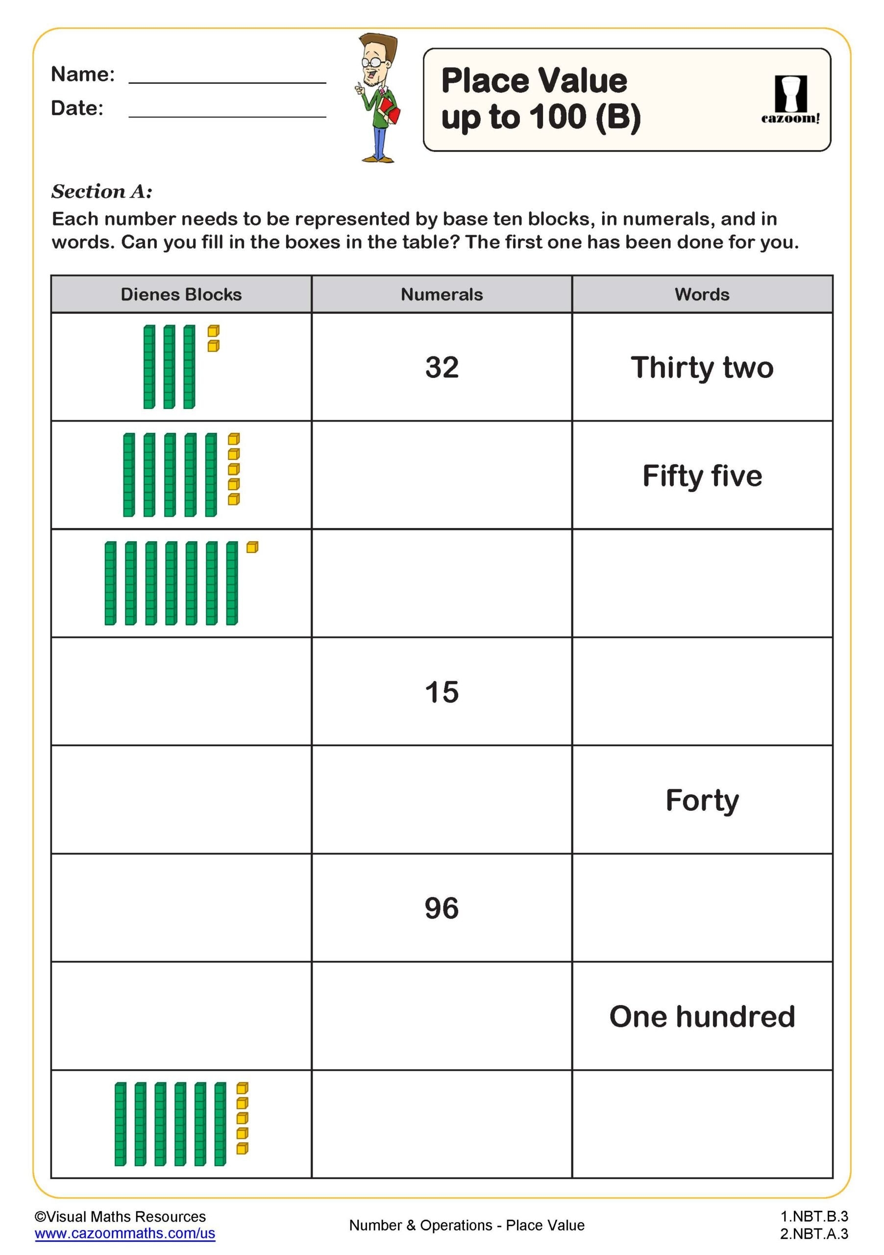 1st Grade Math Worksheets PDF Printable Math Worksheets