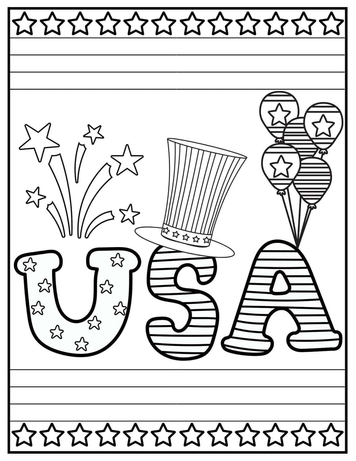 20 Free 4th Of July Coloring Pages Prudent Penny Pincher