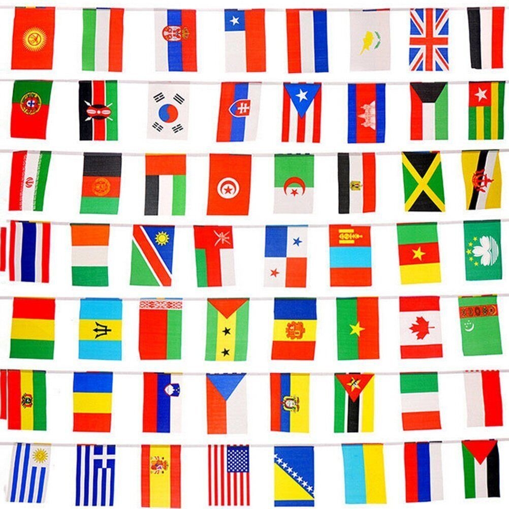 200 Country Flags Flags Of The World International Flags Bunting Banner Decor EBay