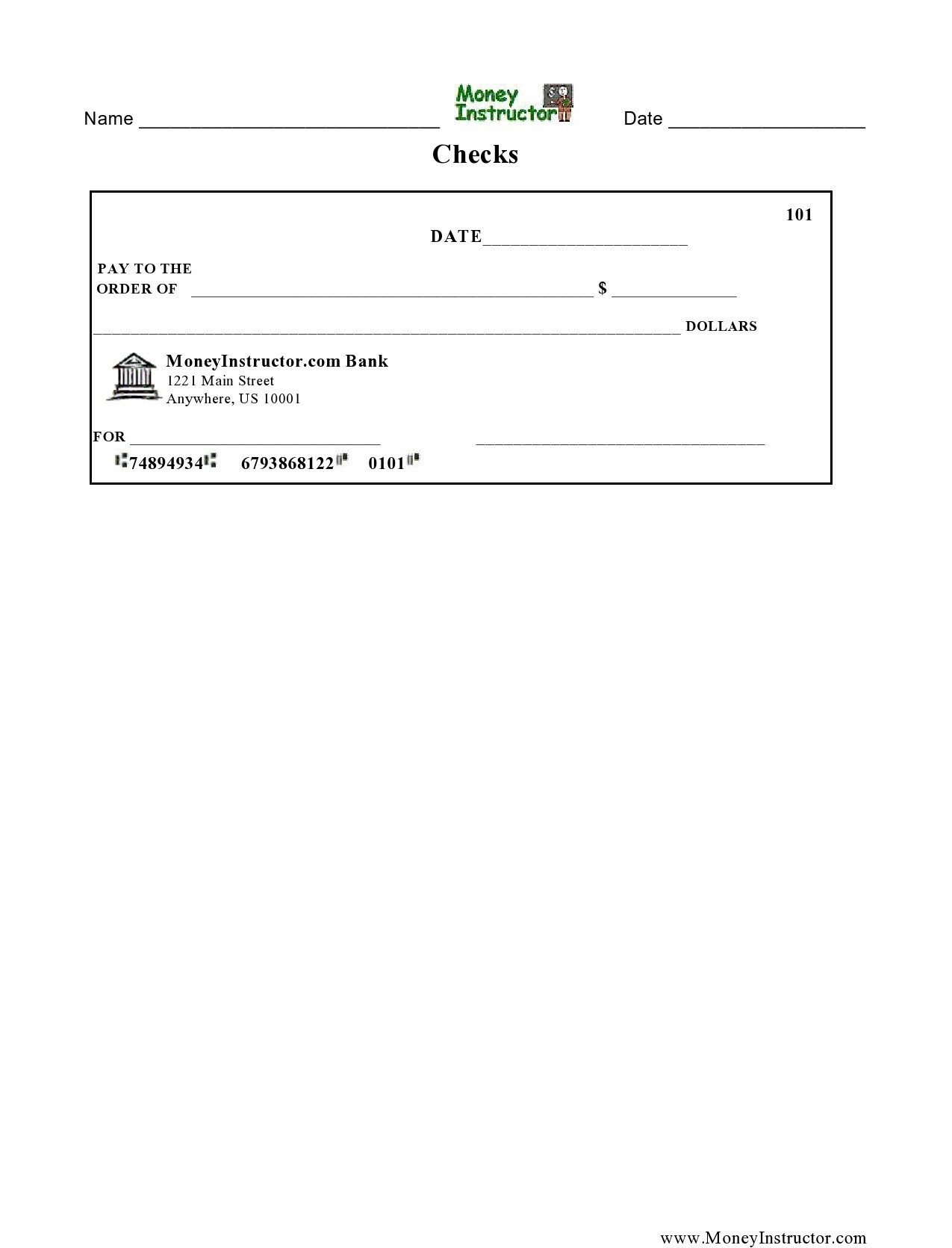 23 Blank Check Templates Real U0026 Fake TemplateLab