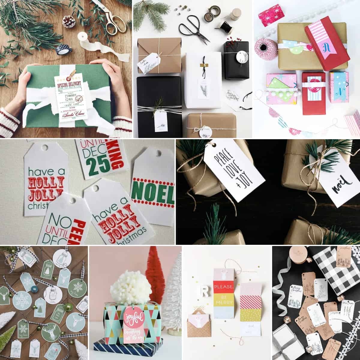 gift tags free printable