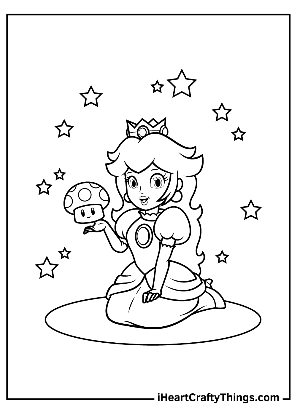 25 Princess Peach Coloring Pages 100 Free Printables