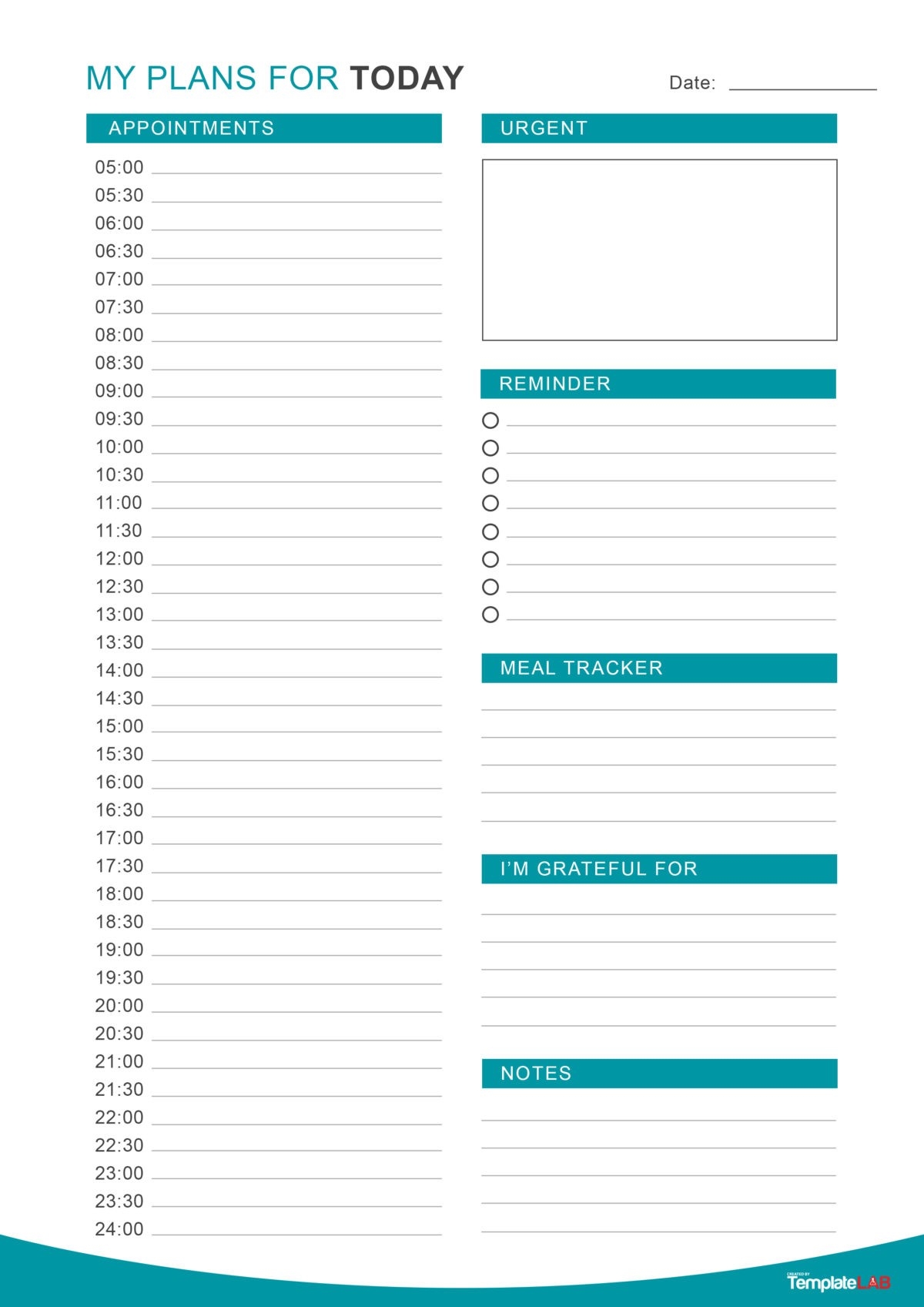 planner free printable
