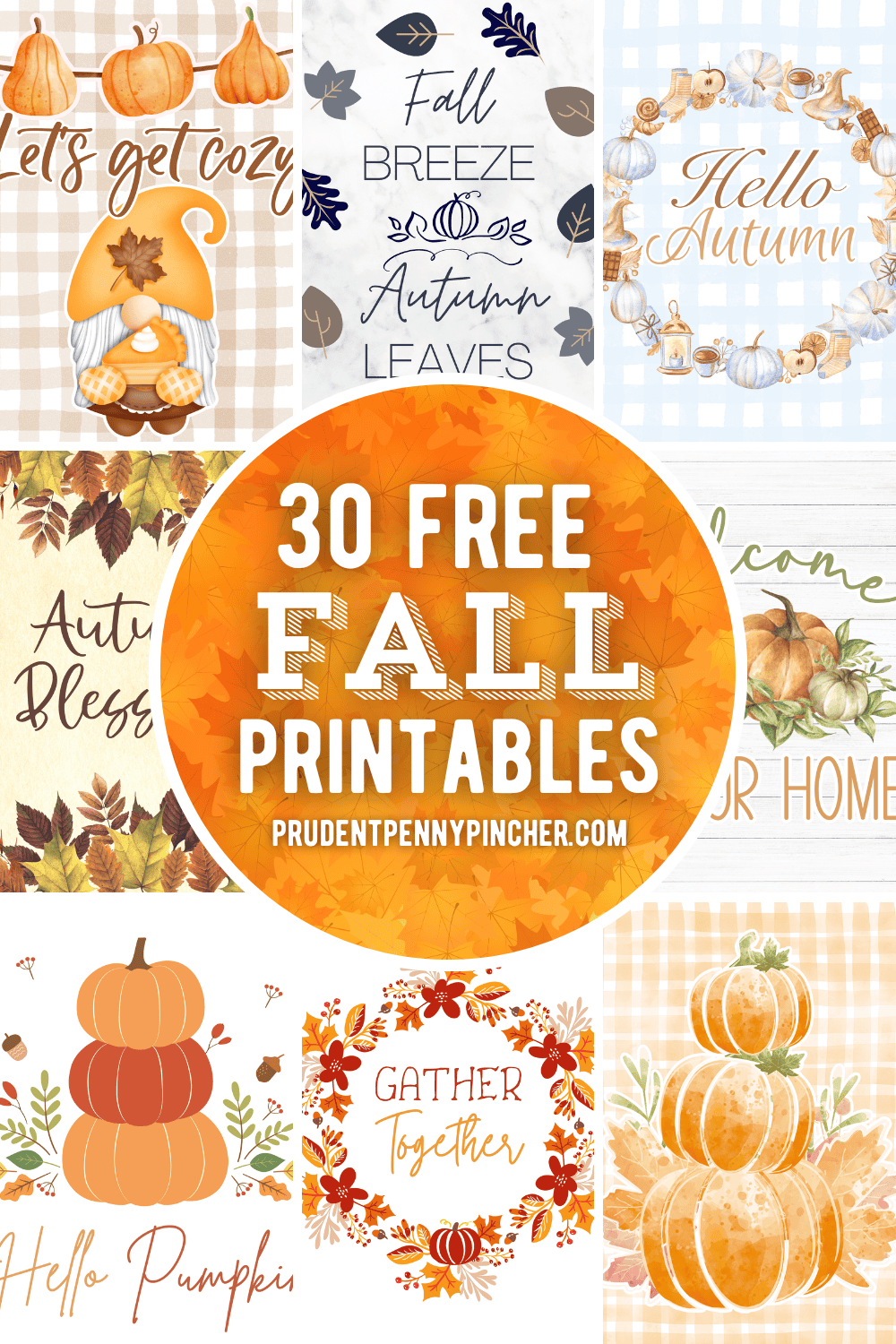 30 Free Fall Printables For Fall Decorating Prudent Penny Pincher