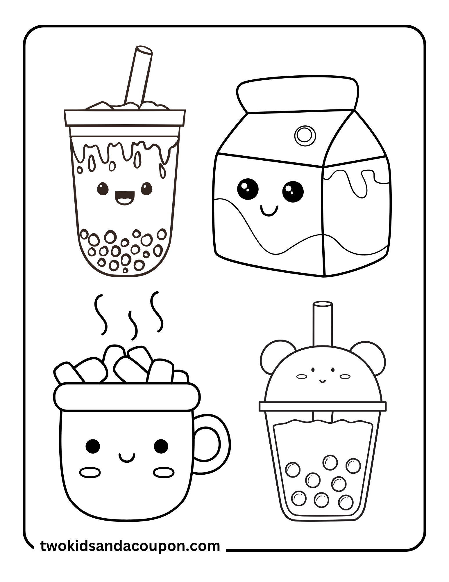 kawaii printable coloring pages
