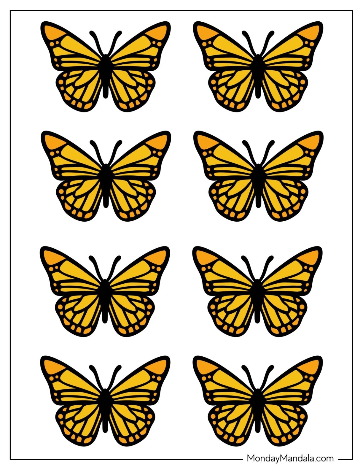 40 Butterfly Templates Free PDF Printables 