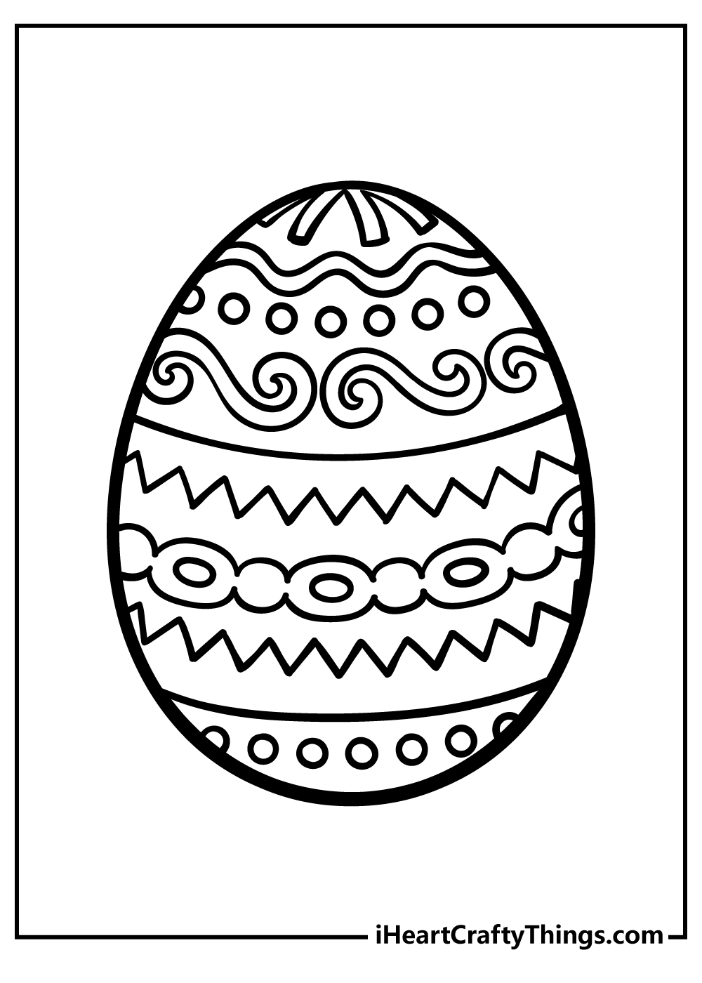 40 Easter Egg Coloring Pages 100 Free Printables 