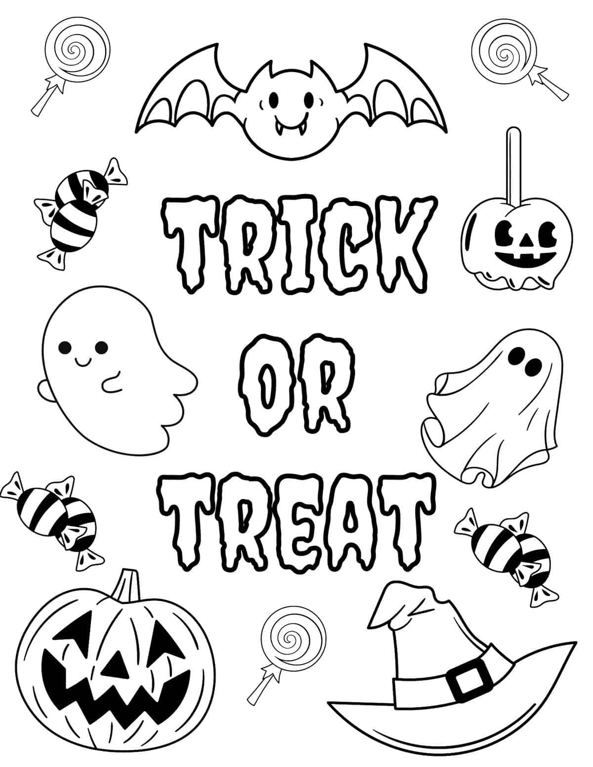 free printable coloring pages halloween