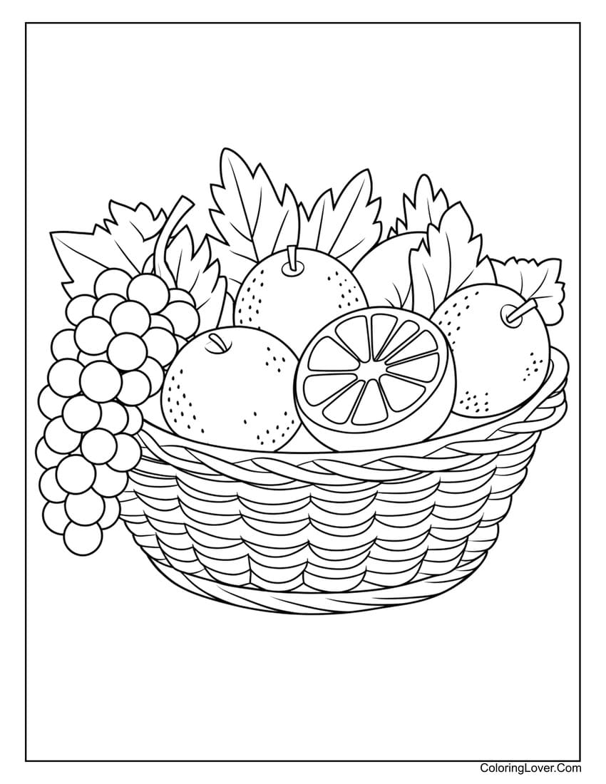 46 Fruit Coloring Pages Free Printables For All Ages 