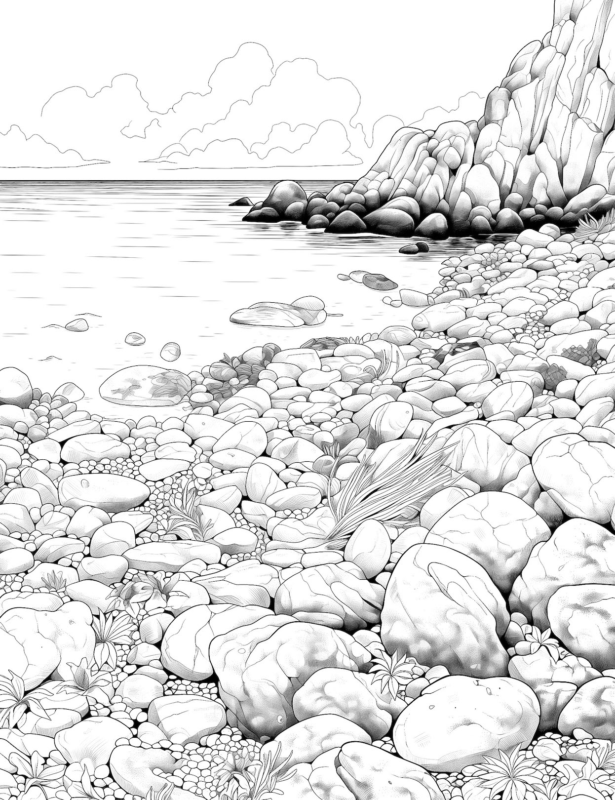 nature coloring pages printable