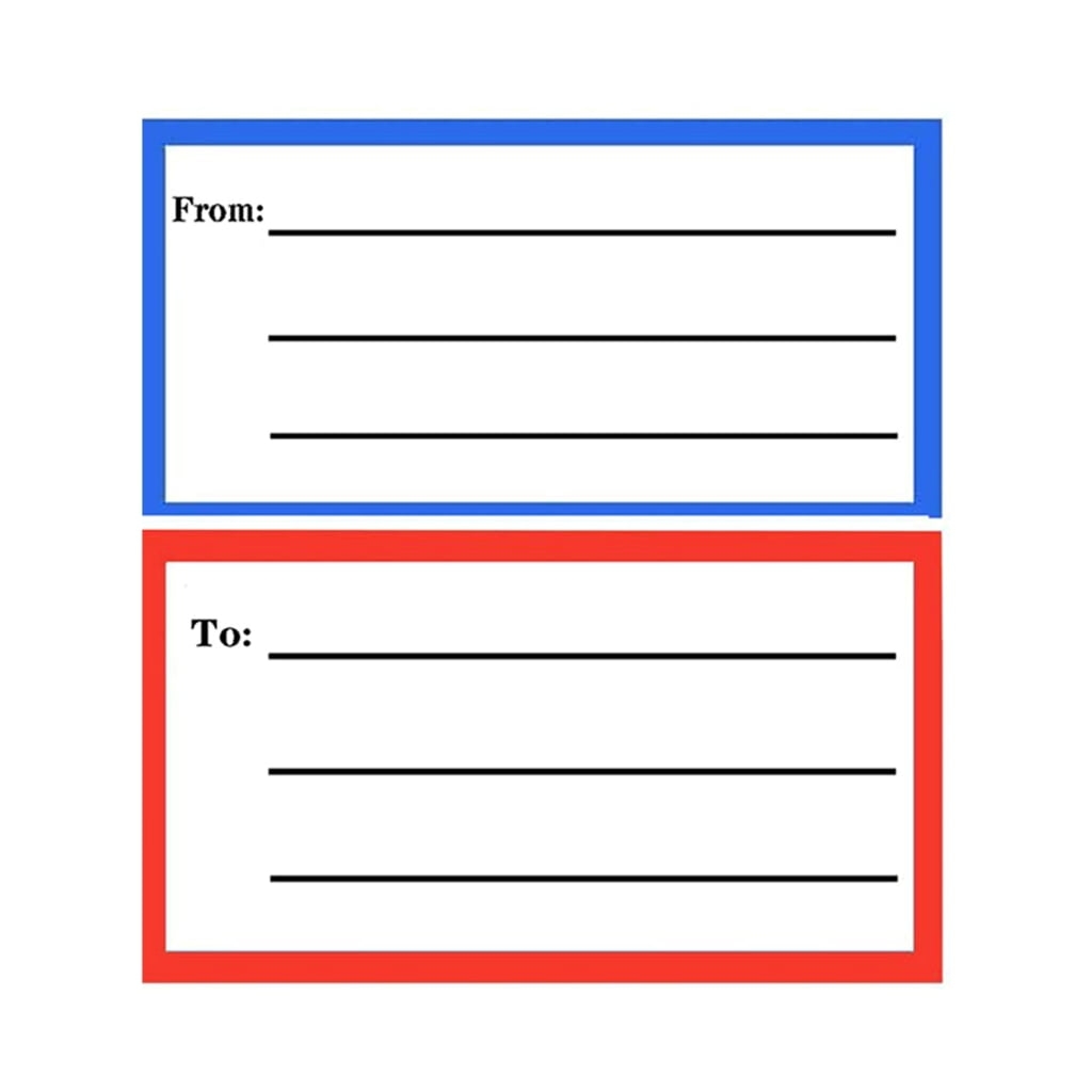 50 100 240 Sheets From to Address Mailing Labels Mail Shipping Label Blank Mail Address Label Stickers For Package