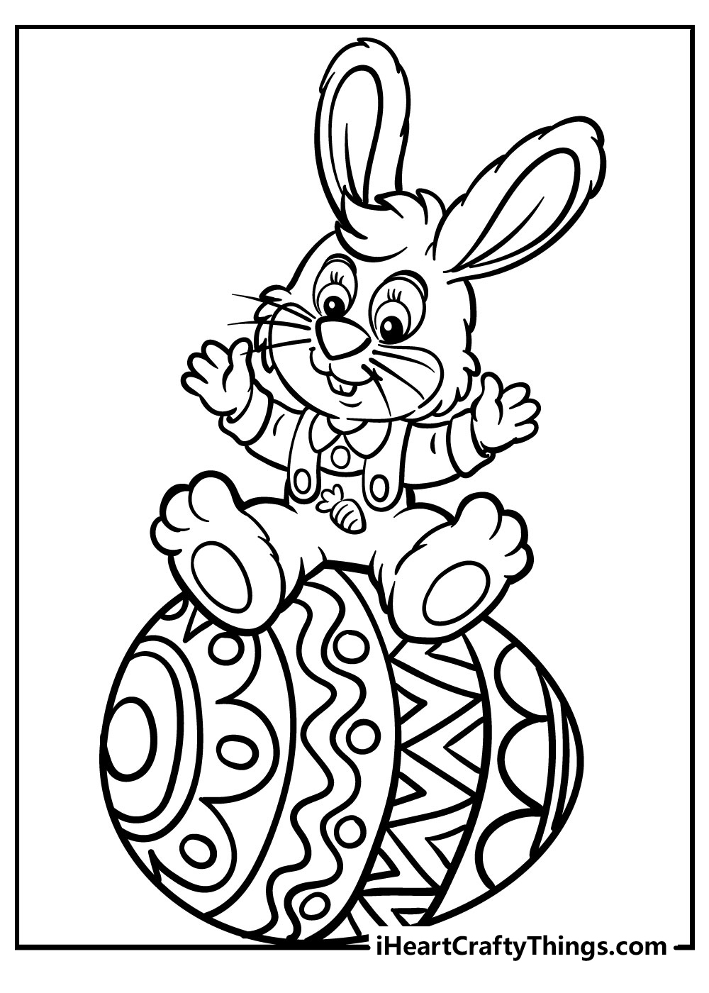 50 Easter Bunny Coloring Pages 100 Free Printables 