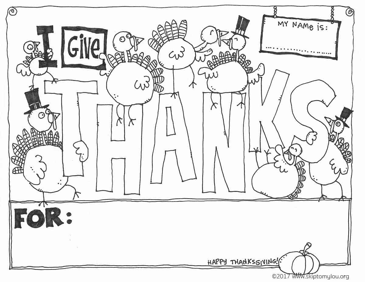 50 Thanksgiving Coloring Pages Skip To My Lou