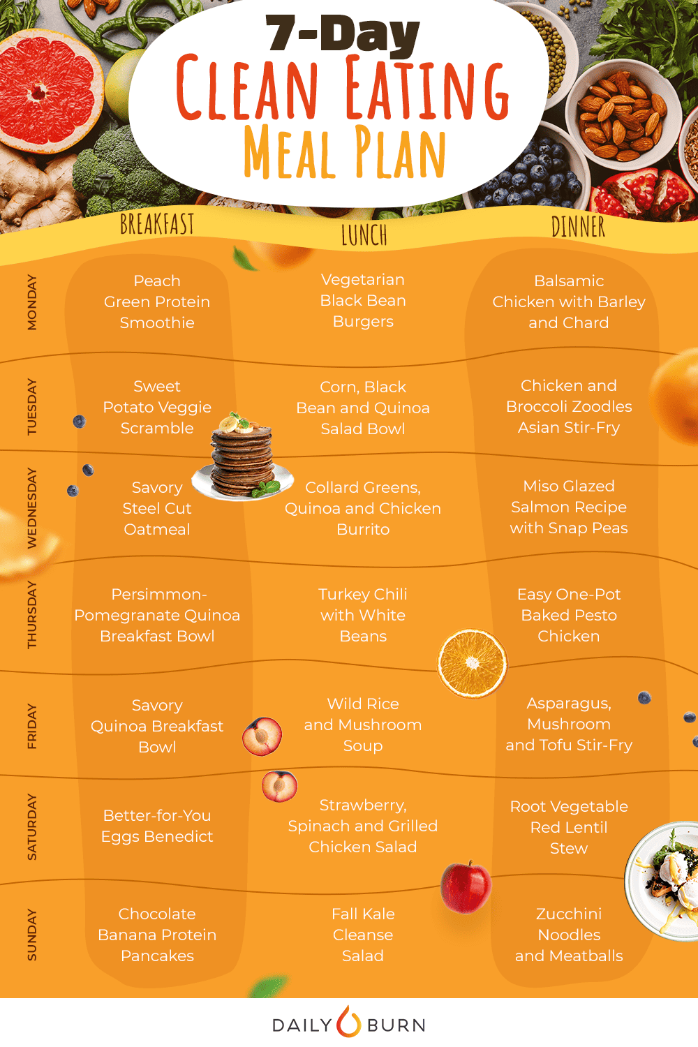7 Days Of Clean Eating Made Simple Life By Daily Burn