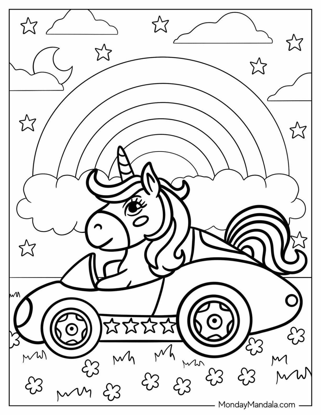 74 Unicorn Coloring Pages Free PDF Printables 