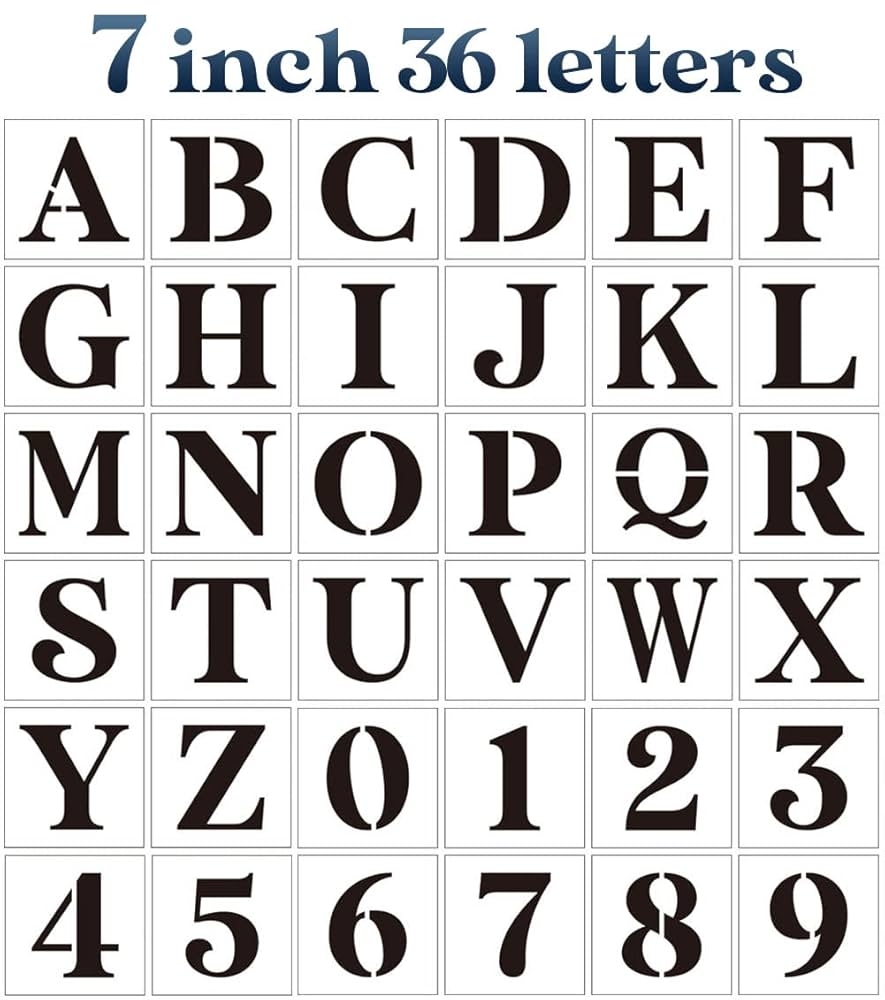 large stencil letters printable