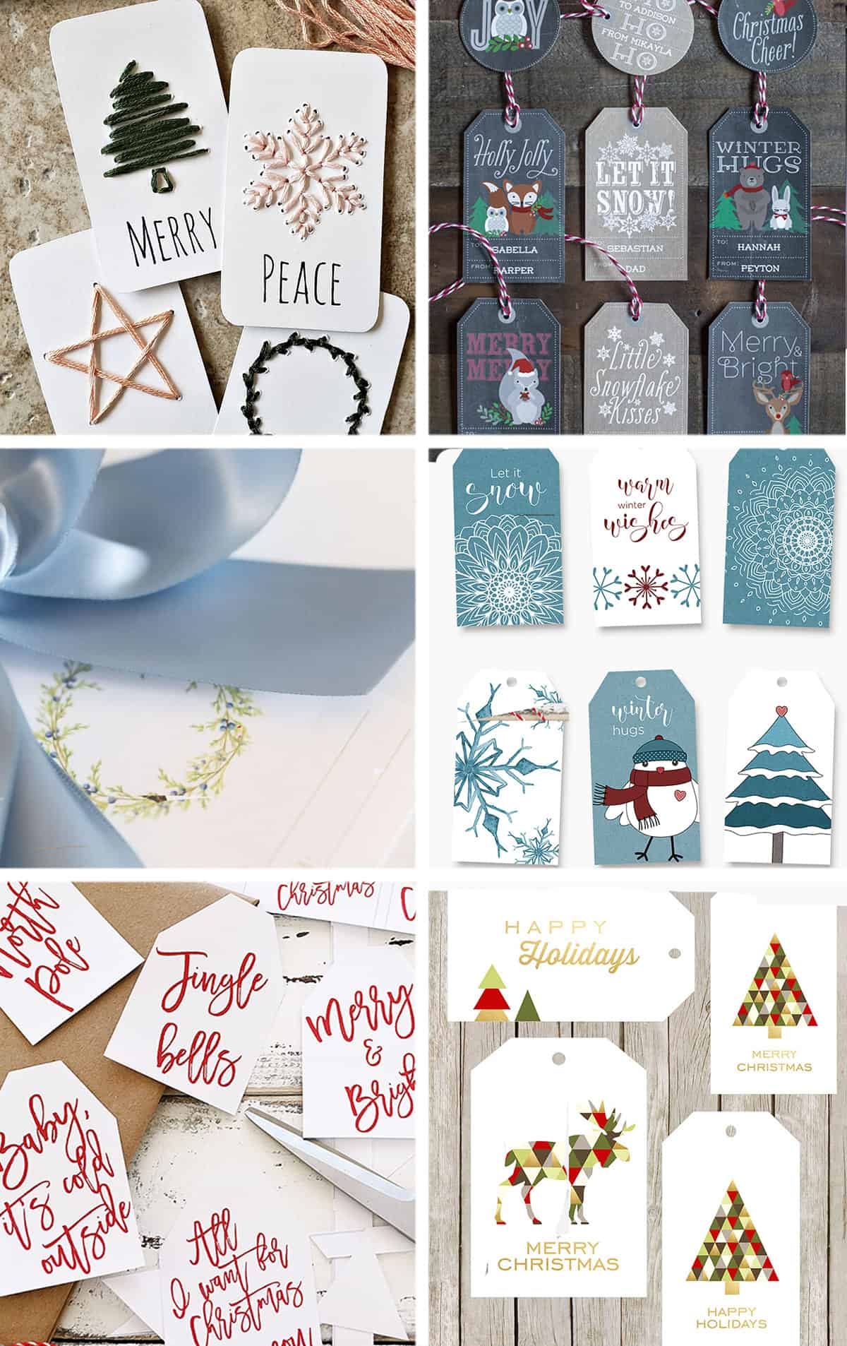 90 Free Printable Rustic Christmas Tags For Gifts Craving Some Creativity