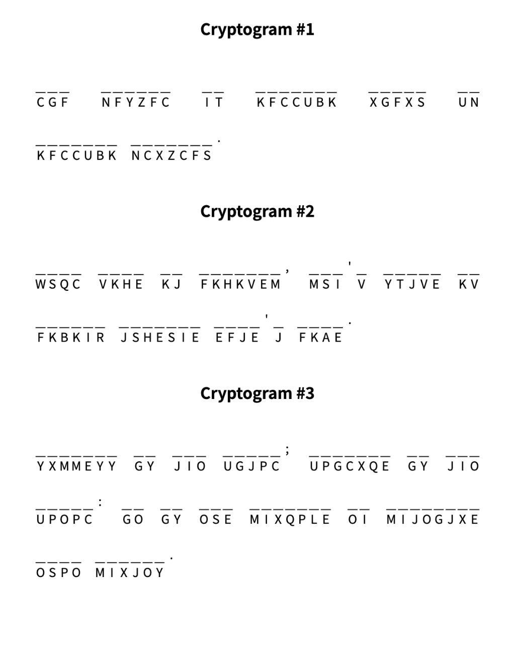 A Book Creator Cryptogram Puzzle Creator Tool