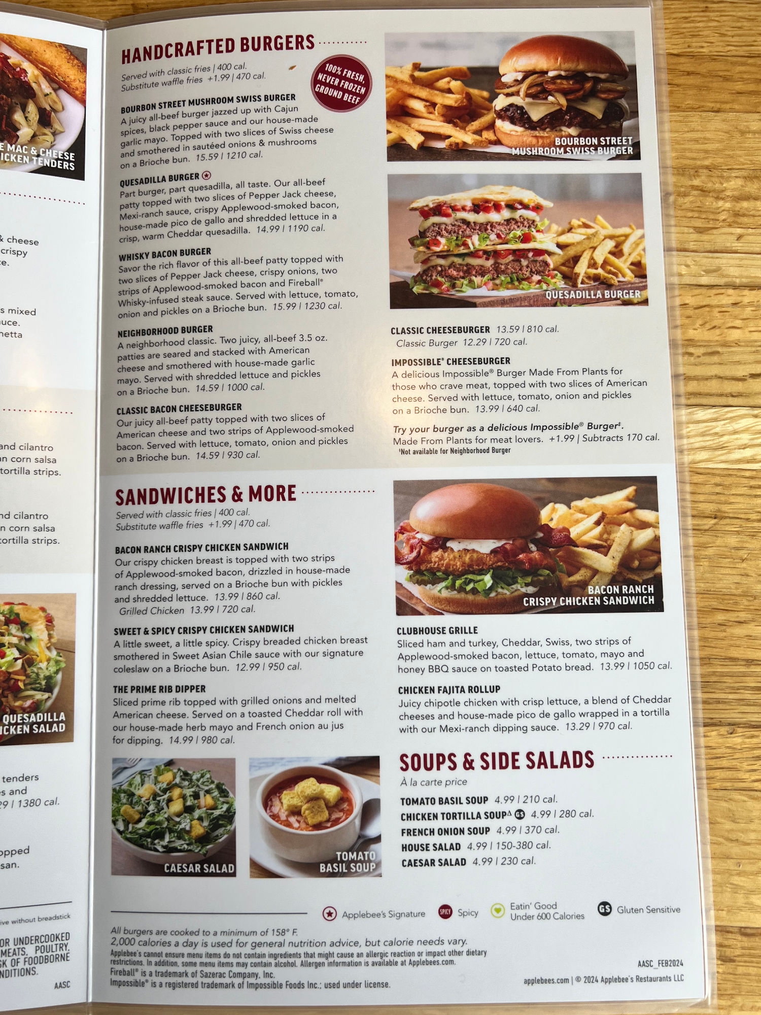 applebee s printable menu