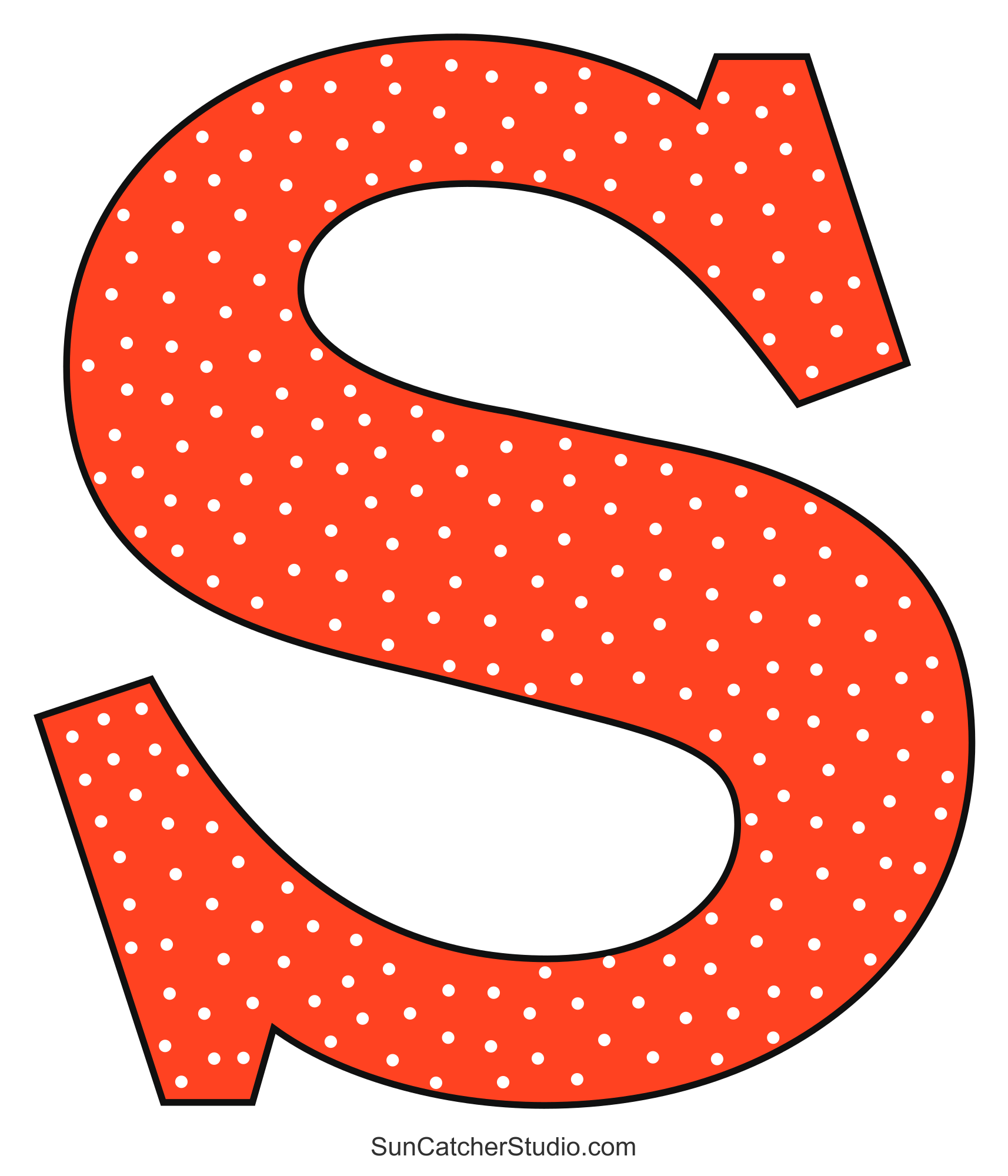 Alphabet Letters And Numbers With A Colorful Polka Dot Design Free Printables Monograms Design Tools Patterns U0026 DIY Projects