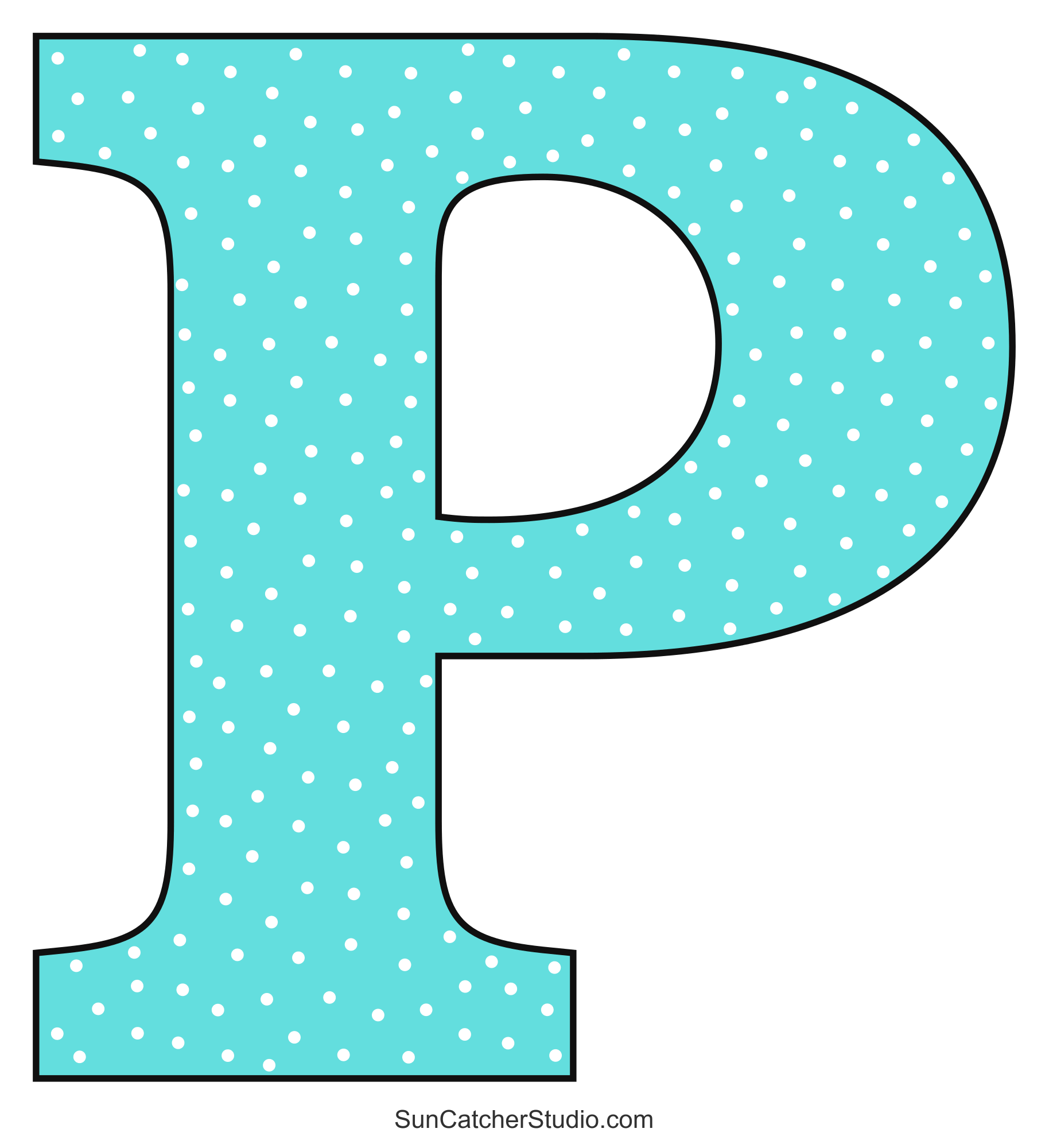 printable letters p