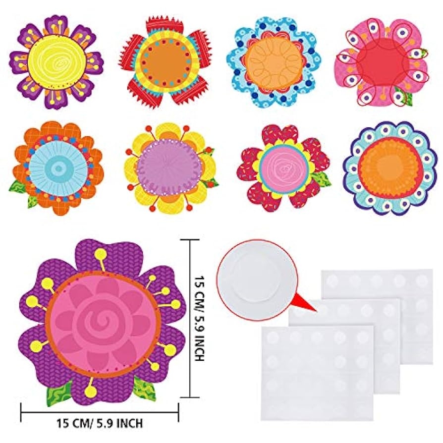 Amazon Blulu Flowers Cut Outs Back To School Classroom Blooms 