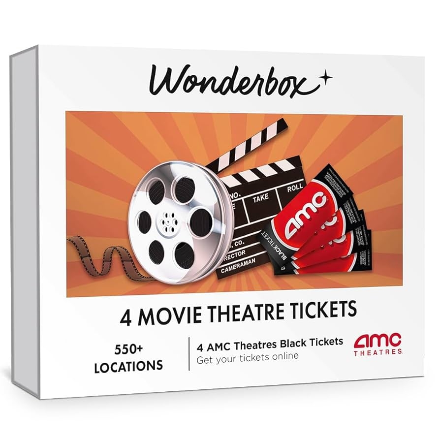Amazon WONDERBOX AMC Movie Theatres Tickets Bundle 4 