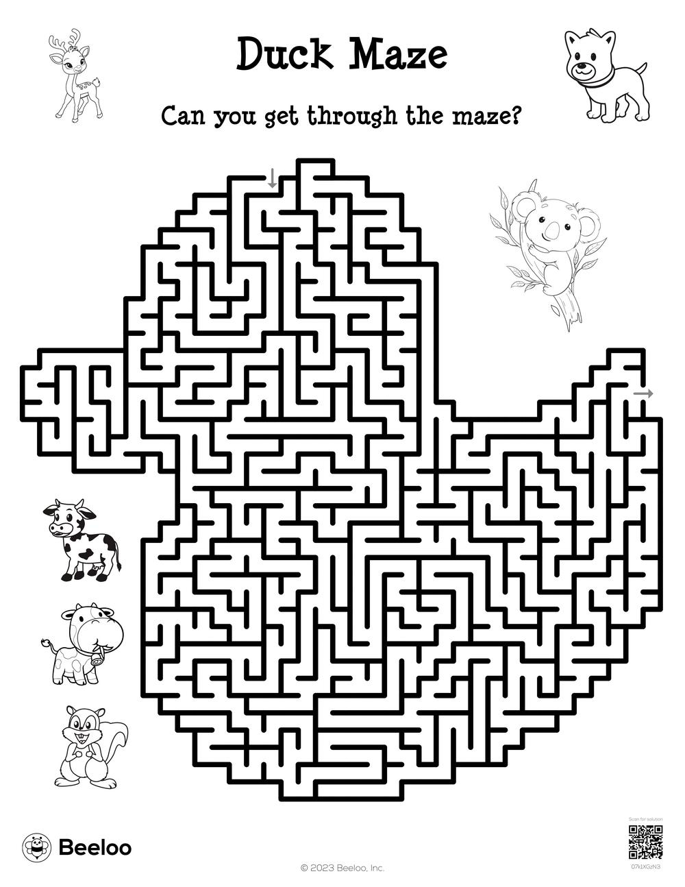 printable mazes for adults
