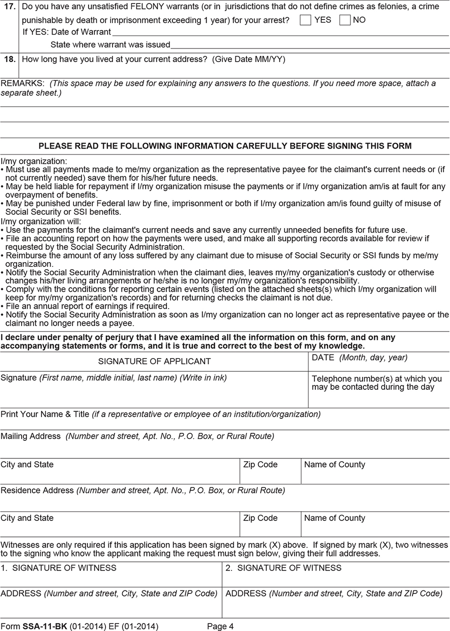 Appendix C Selected Forms Informing Social Security s Process 