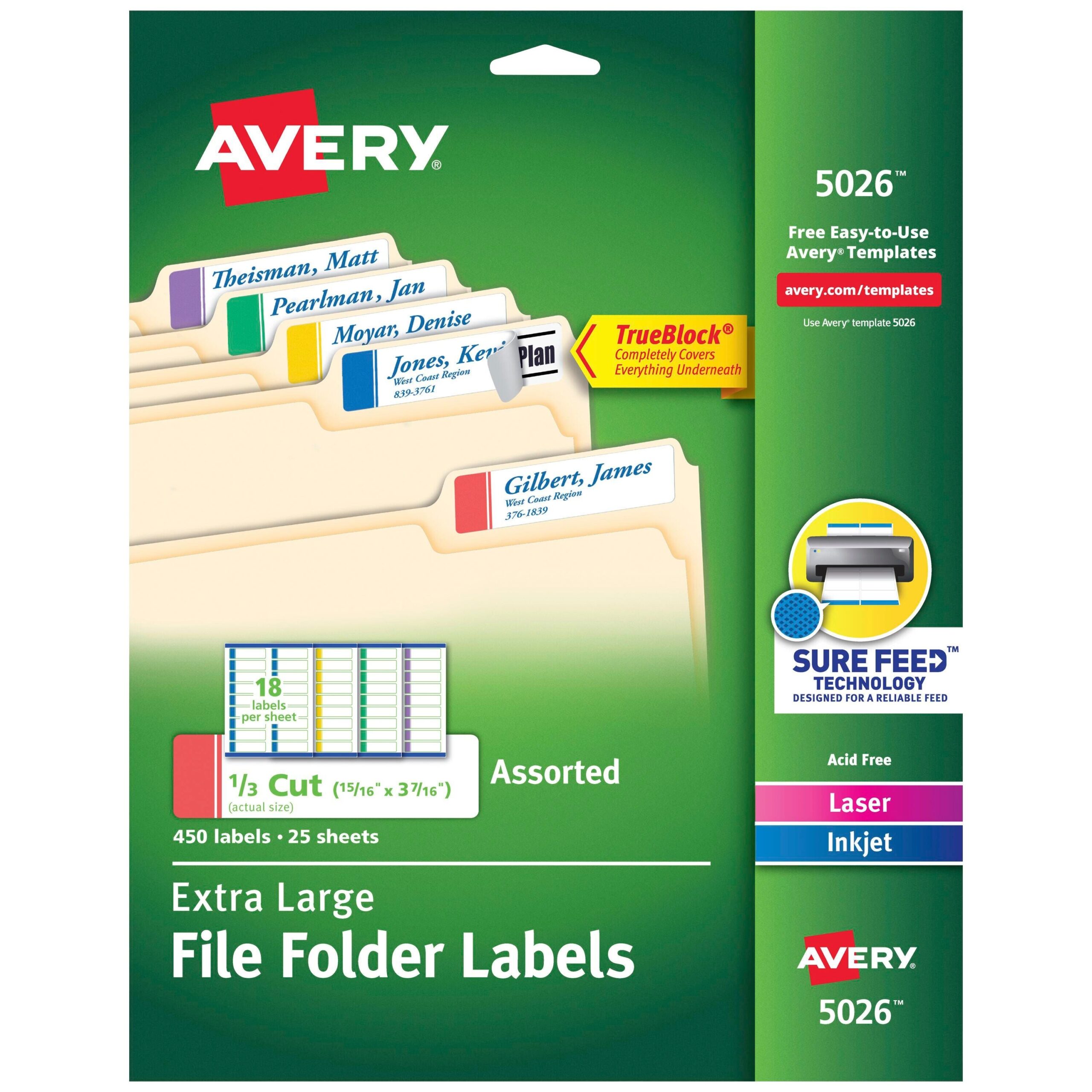 file folder labels printable