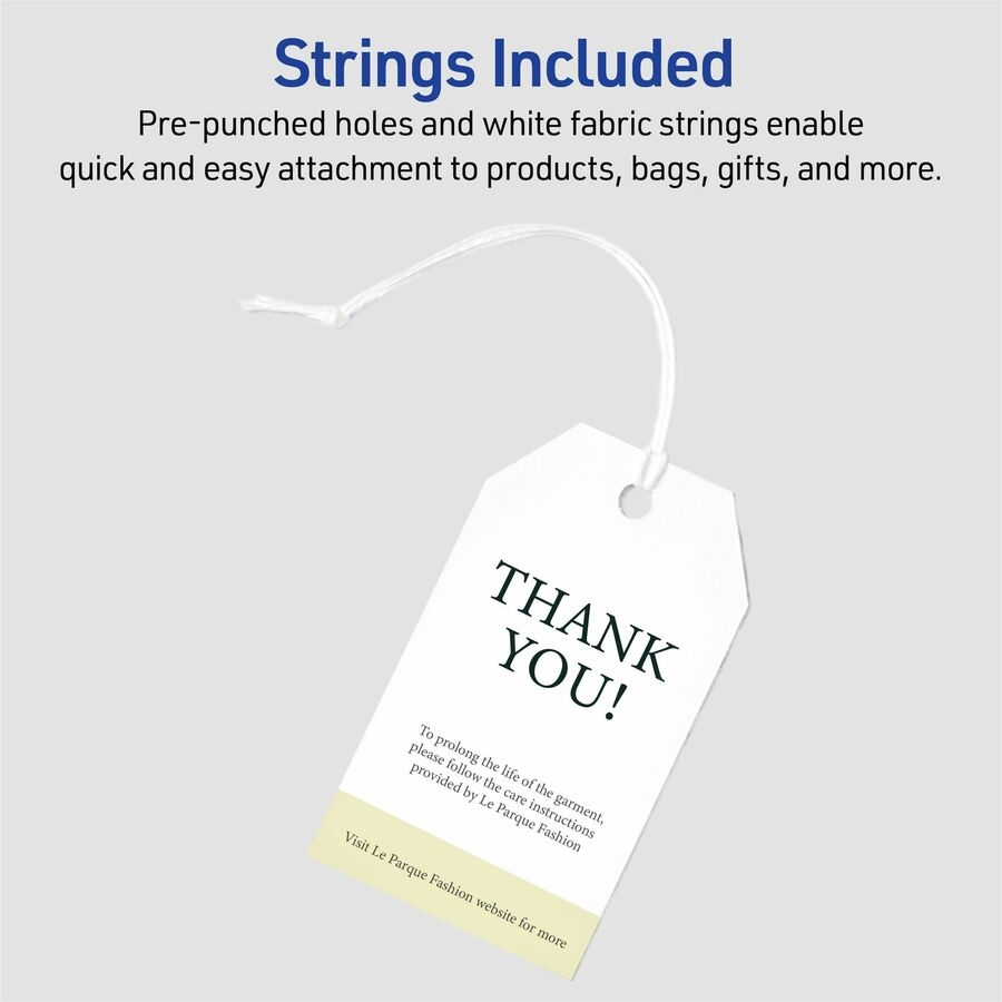Avery Printable Tags With String 2