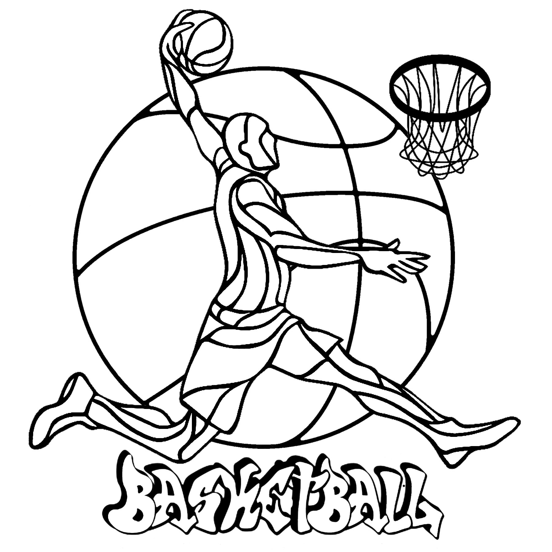 Basketball Sports Coloring Pages