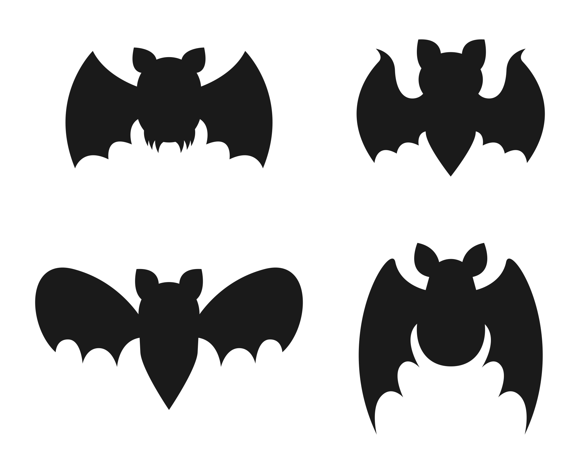Bat Stencil Free Printable Printable Party Favors