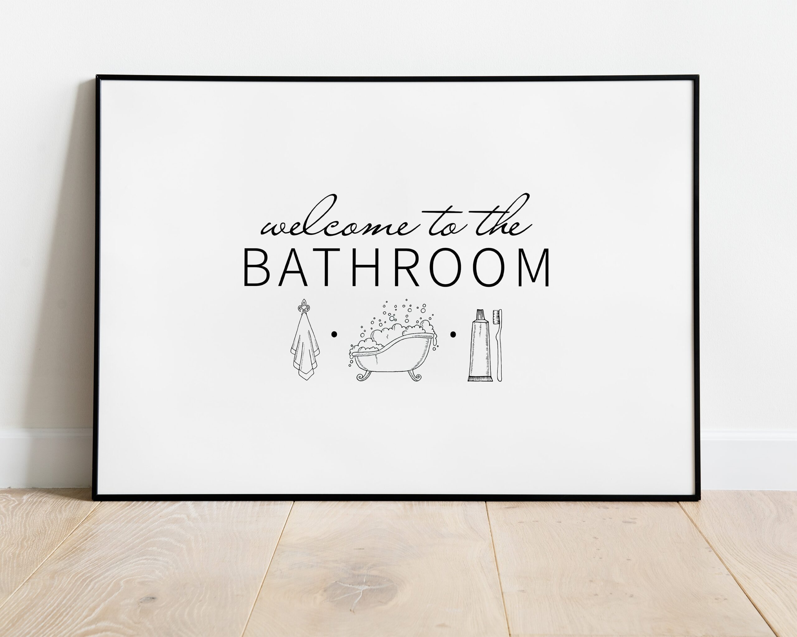 Bathroom Wall Decor Bathroom Printable Bathroom Decor Bathroom Wall Art Bathroom Prints Bathroom Quotes Printable Wall Art Modern Etsy