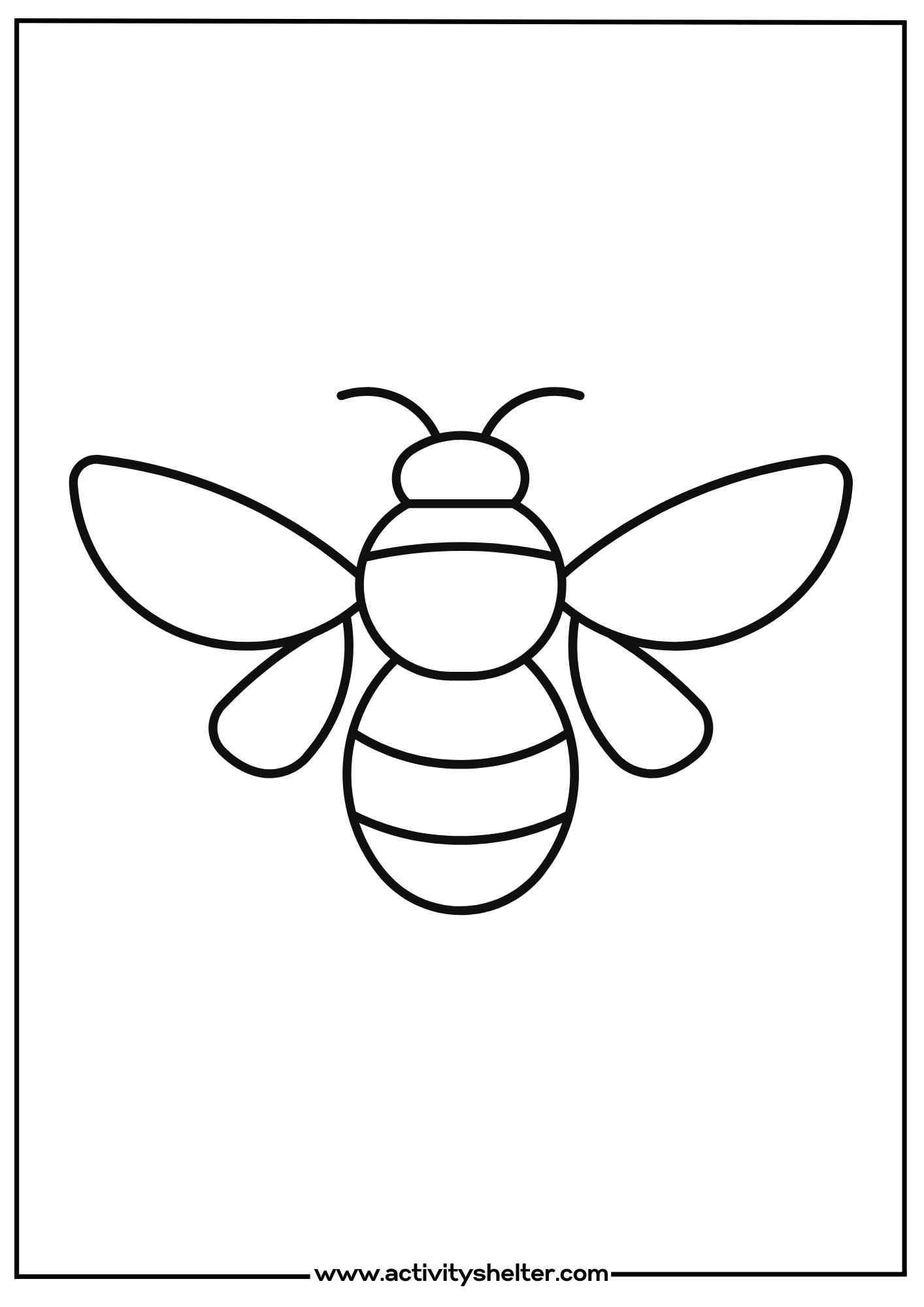 bee printable picture