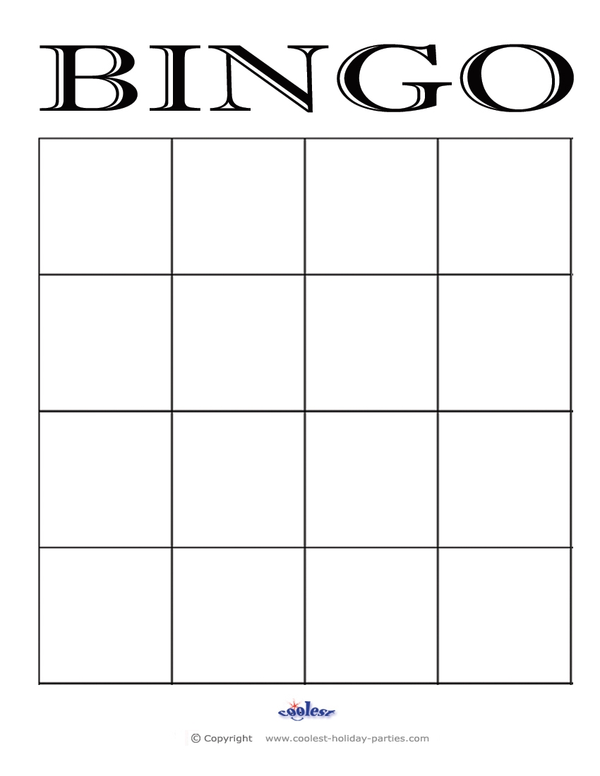 Blank bingo 4x4 Coolest Free Printables Worksheets Library