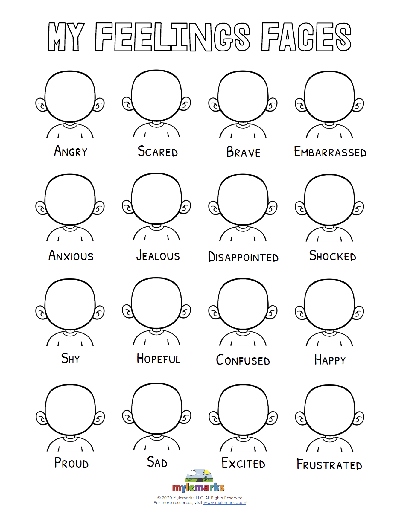 Blank Feelings Faces