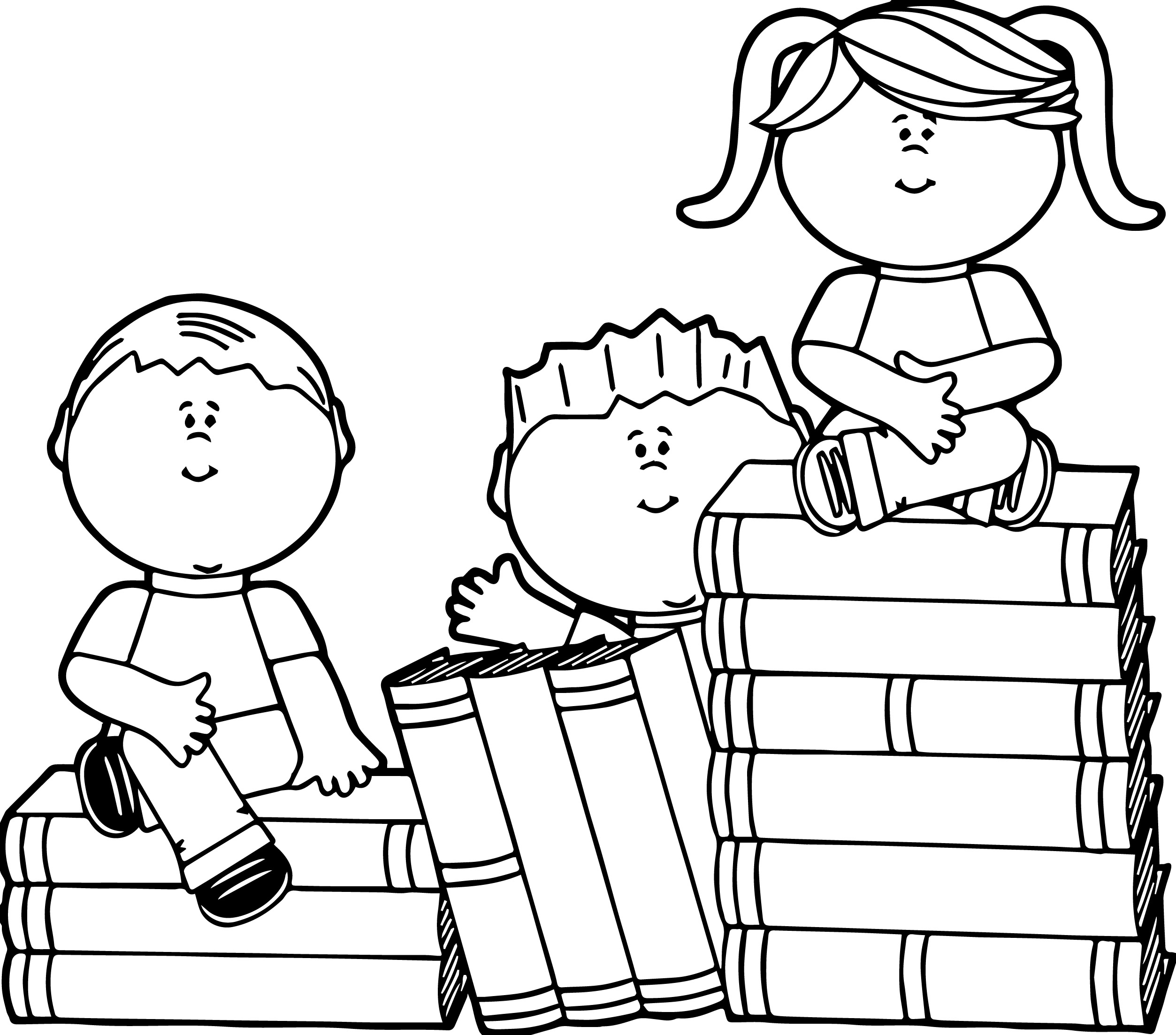 printable coloring pages of books