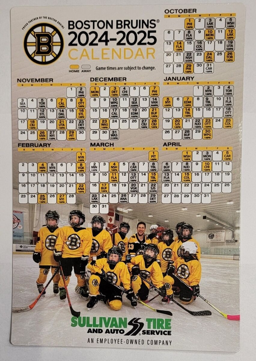 printable boston bruins schedule